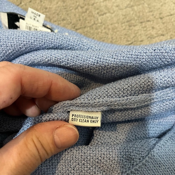 St. John Knit Light Blue Mini Skirt size 8 EUC - Picture 6 of 6